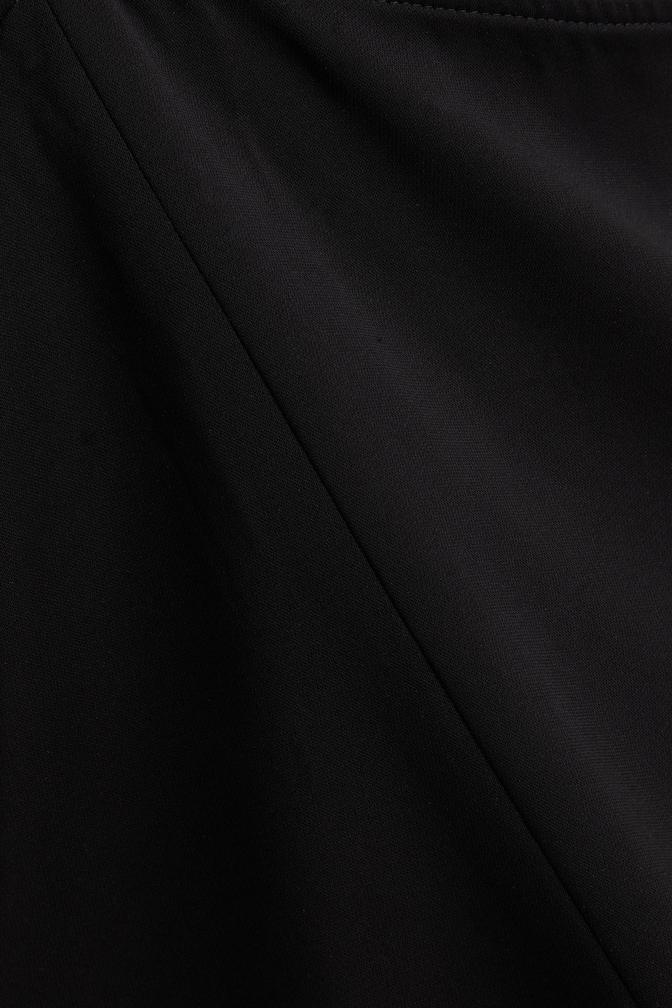 Maje Cutout Crepe Mini Dress In Black
