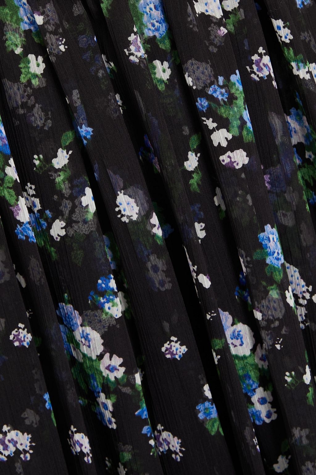 MAJE Cutout floral-print crepon midi dress