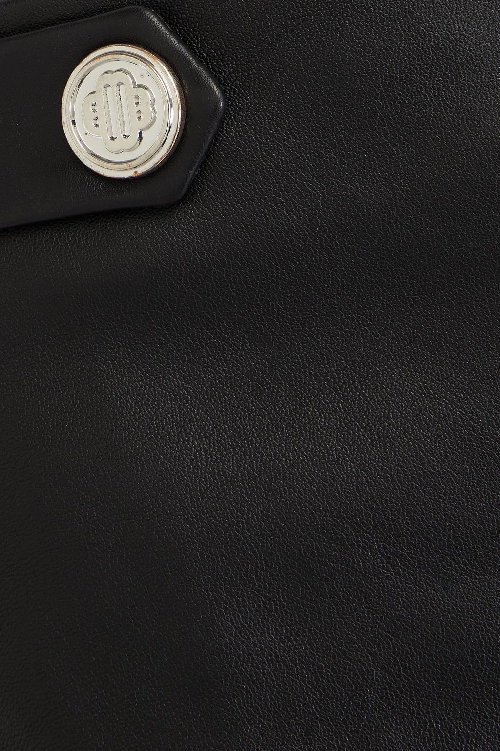 MAJE Leather mini skirt
