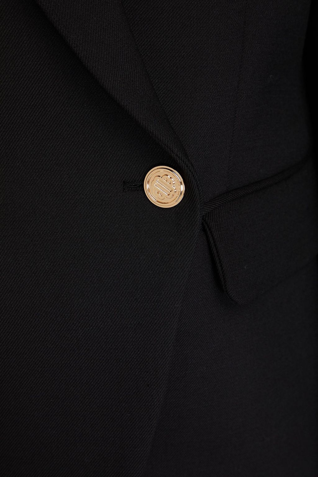 MAJE Double-breasted twill blazer