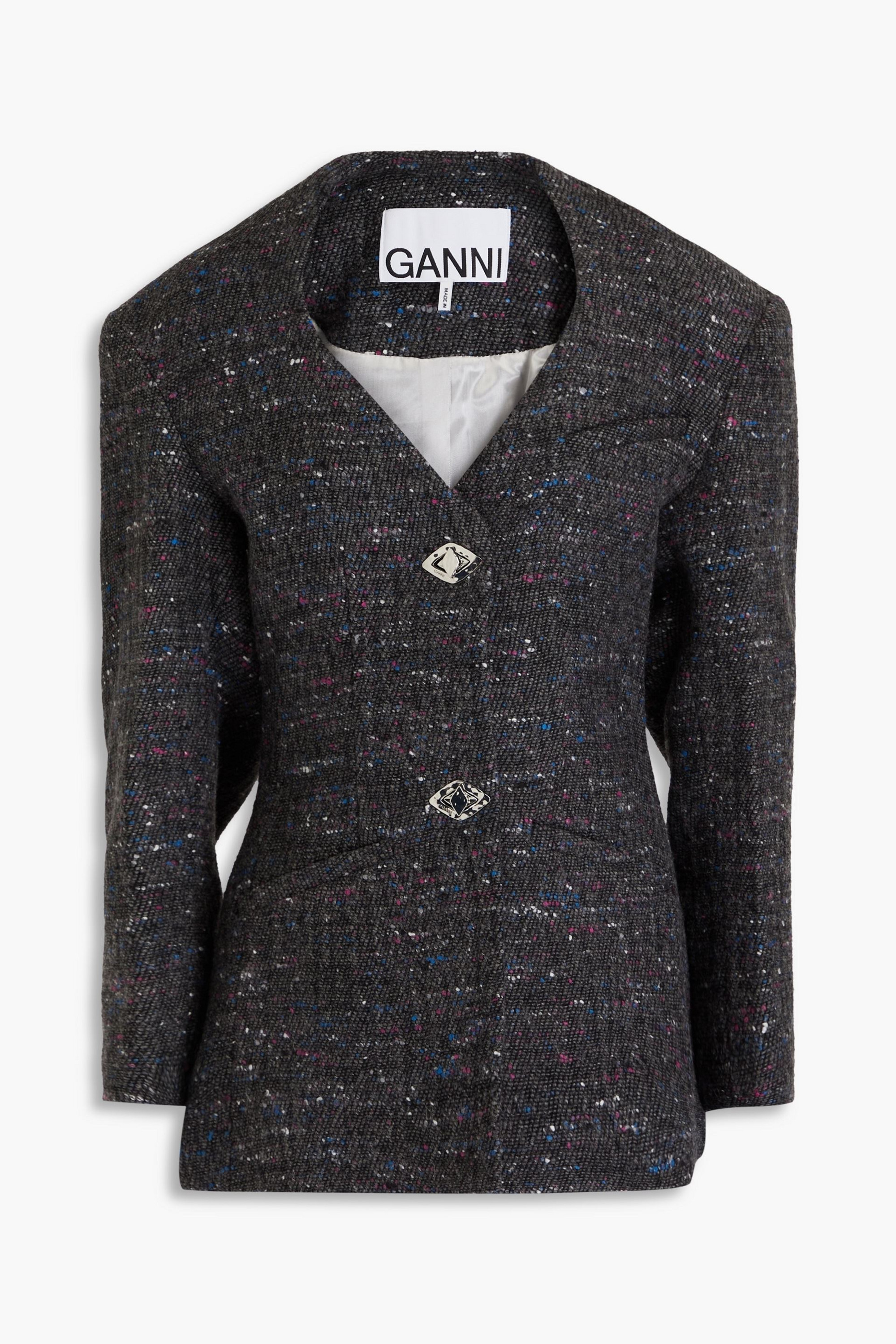 GANNI - Donegal wool-blend bouclé-tweed jacket | Plush