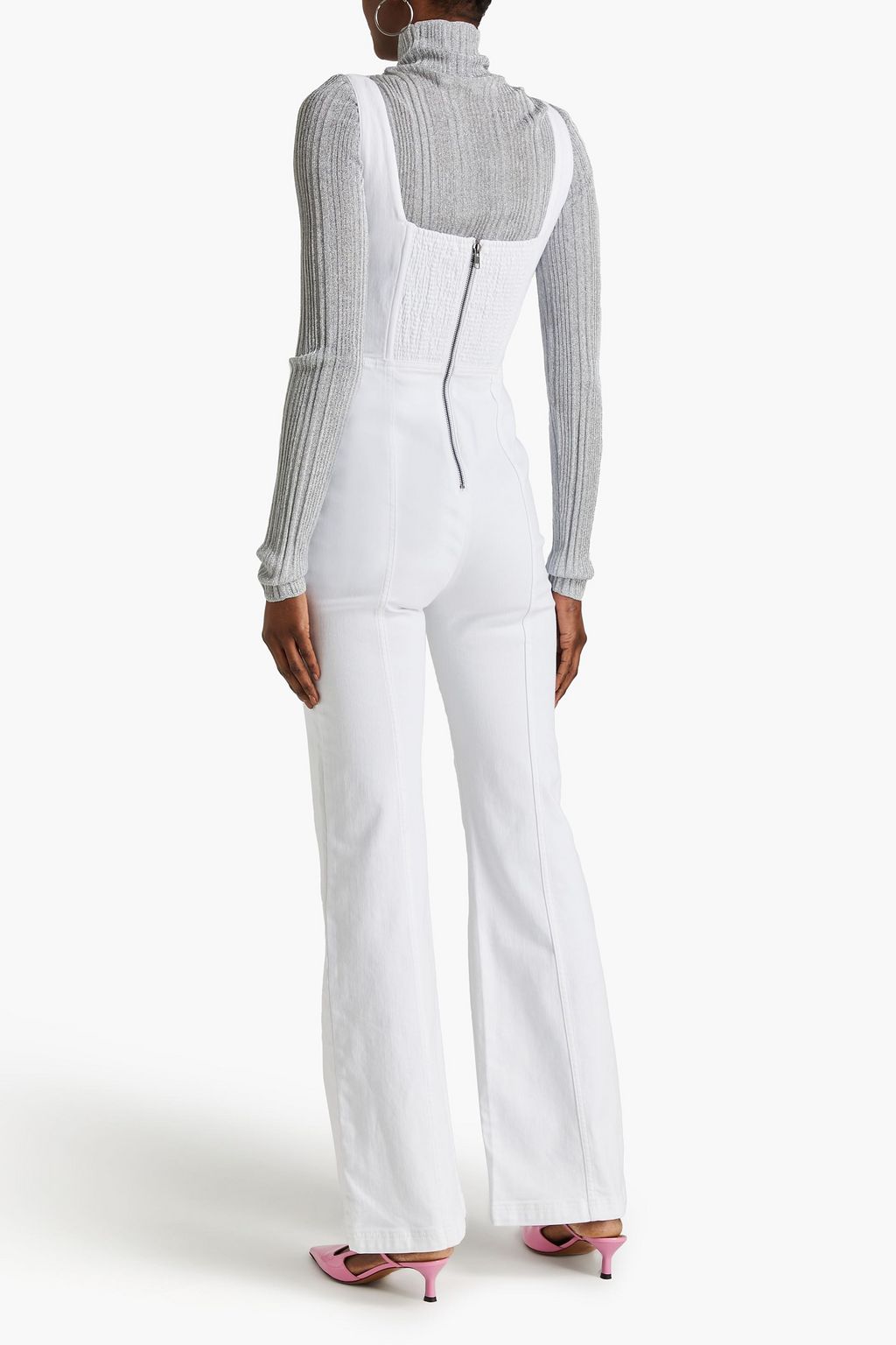 ALICE + OLIVIA JEANS Chels denim jumpsuit