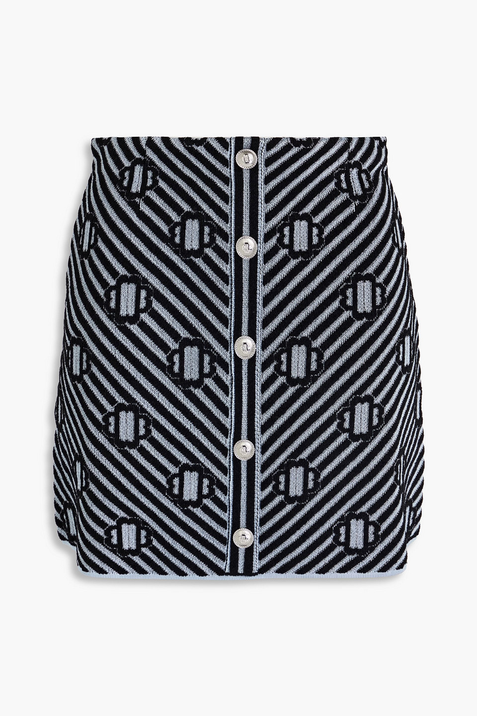 Maje Cropped Blazer Aus Baumwolle Mit Kettenverzierung In Schwarz