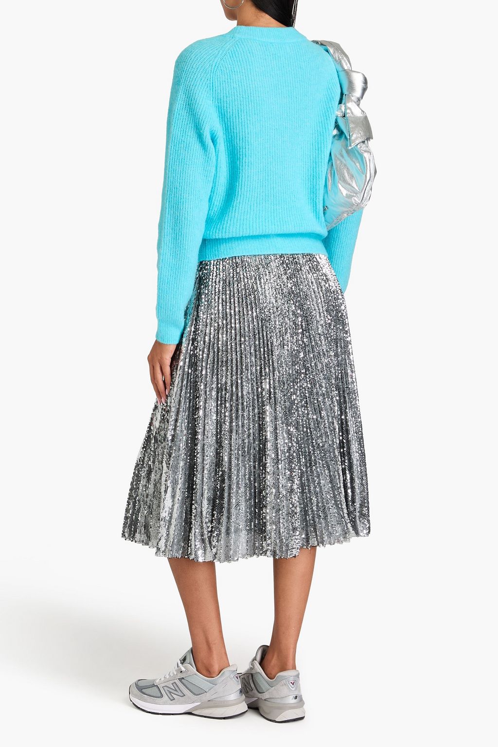GANNI Ribbed-knit cardigan