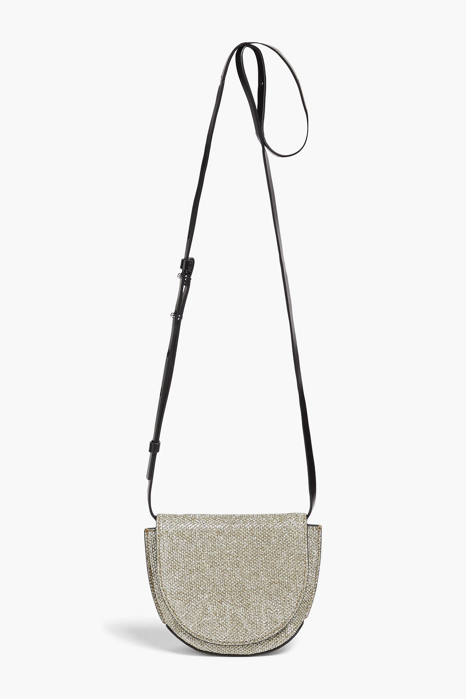 GANNI - Lamé shoulder bag - Metallic - OneSize