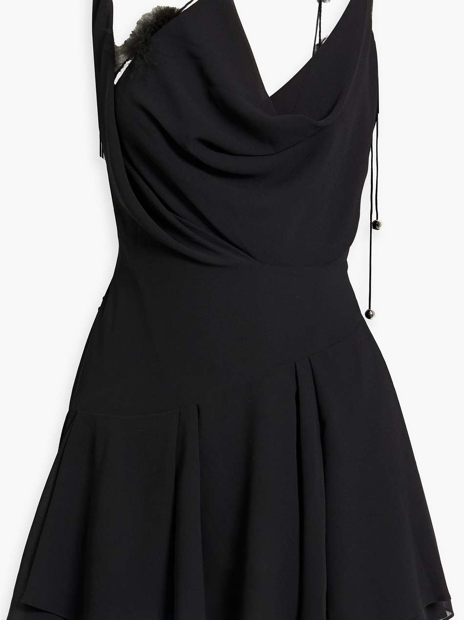 alzir embellished chiffon mini dress