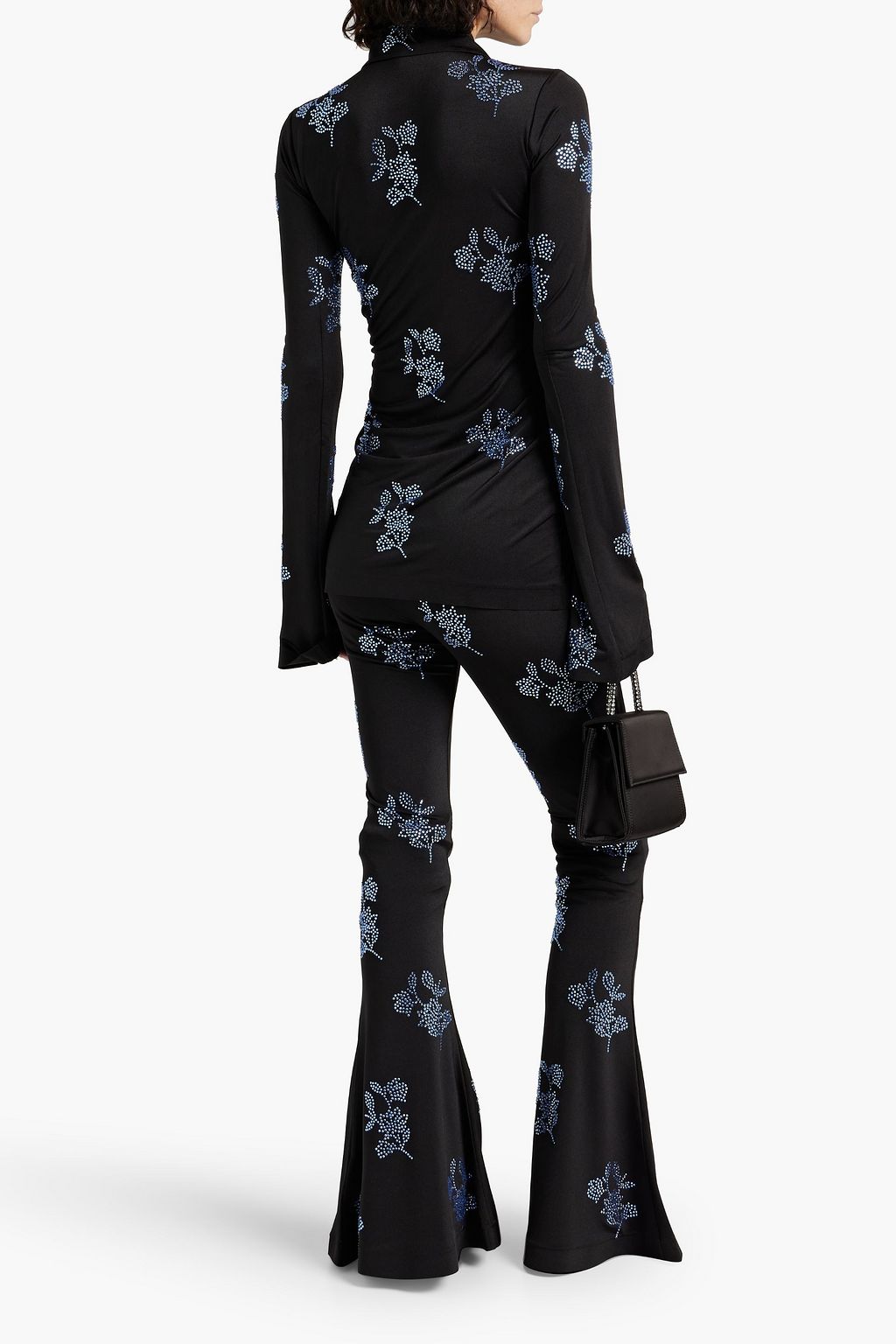16ARLINGTON Koro embellished stretch-jersey flared pants