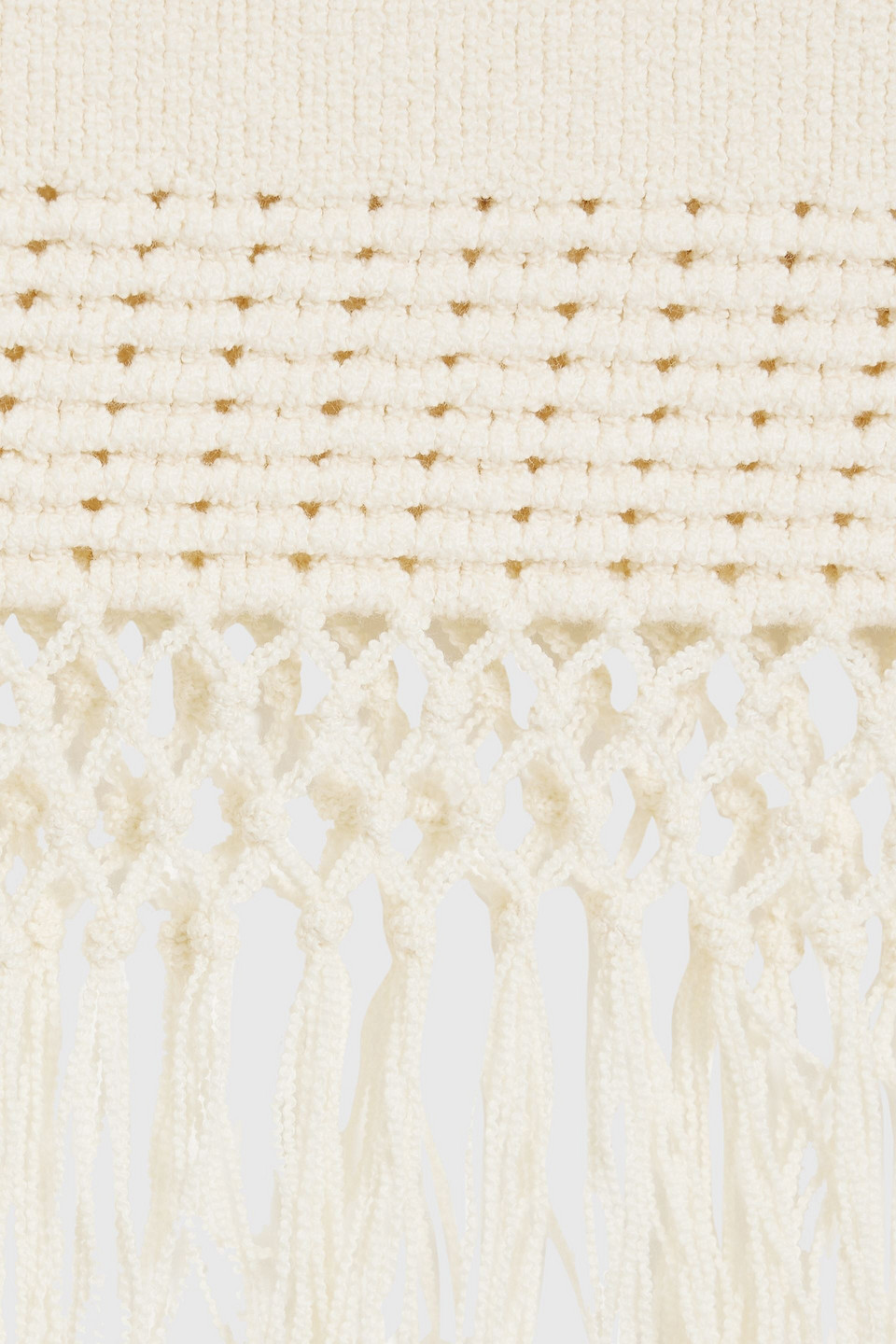 DEREK LAM 10 CROSBY ATLANTIS MACRAMÉ-TRIMMED COTTON-BLEND MINI DRESS