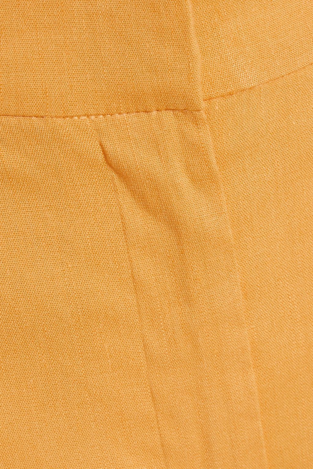 DEREK LAM 10 CROSBY Linen-blend slim-leg pants