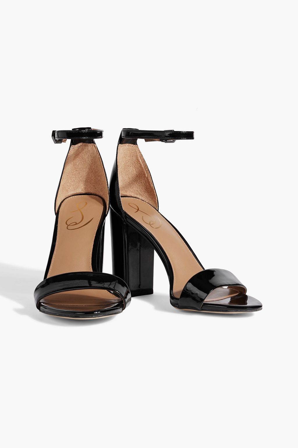 SAM EDELMAN Yaro faux patent-leather sandals