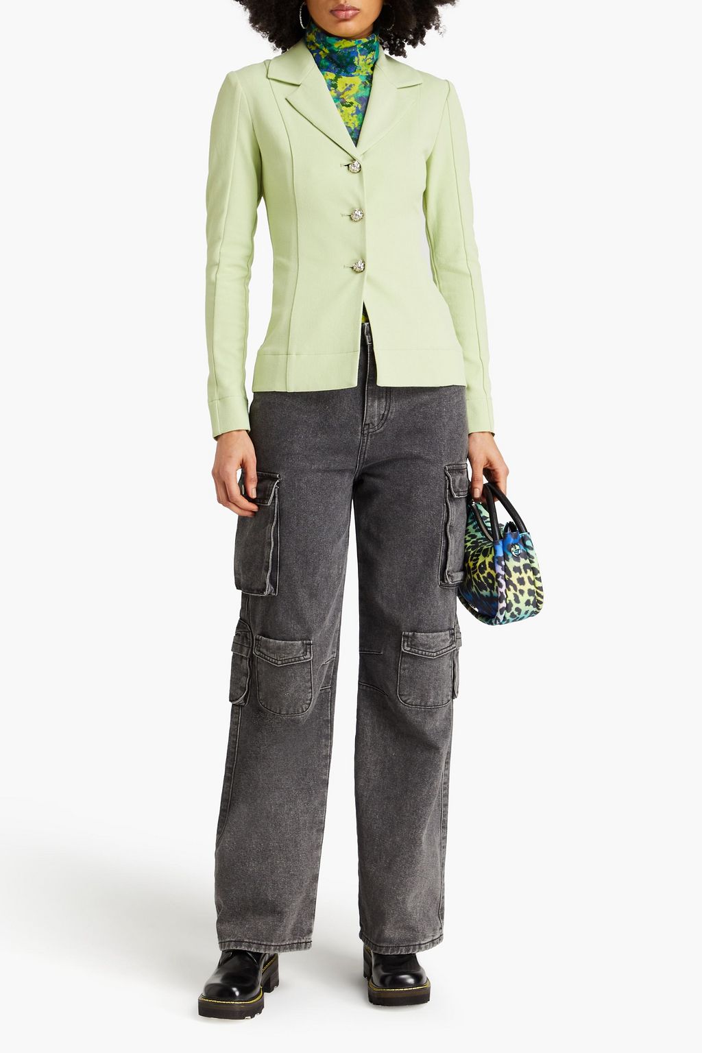 GANNI Twill blazer