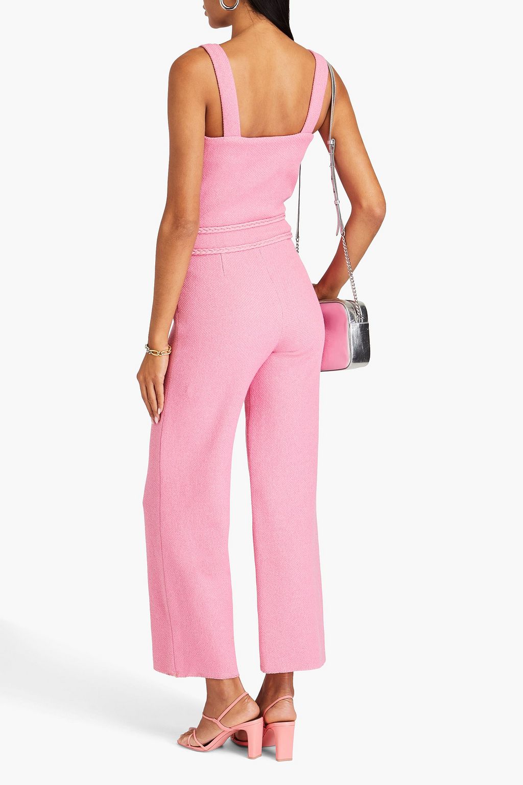MAJE Bouclé-tweed jumpsuit