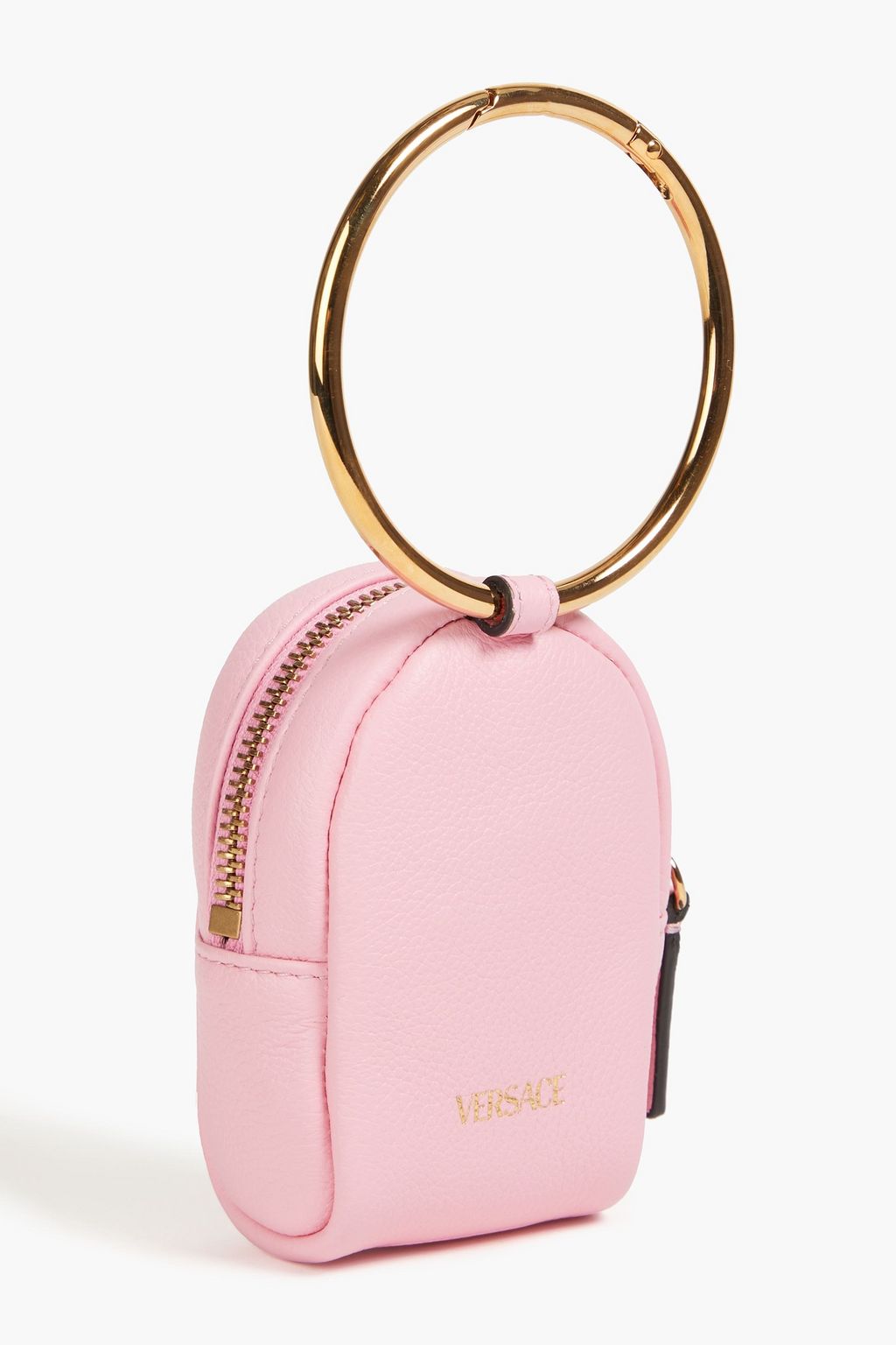 VERSACE حقيبة يد من الجلد الحبيبي