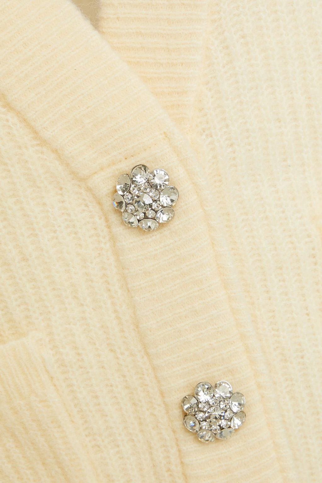 GANNI Ribbed-knit cardigan