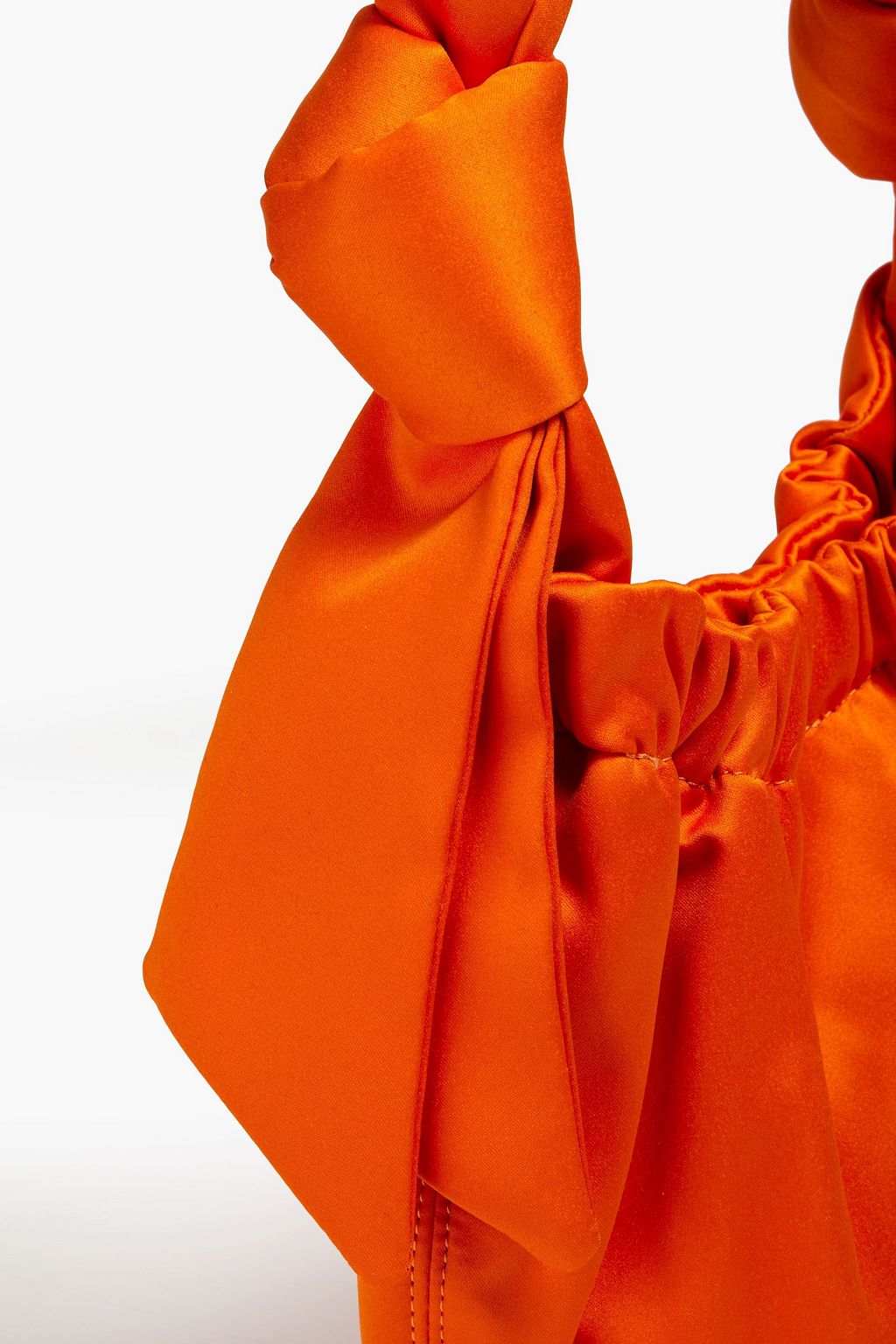 GANNI Knotted satin shoulder bag