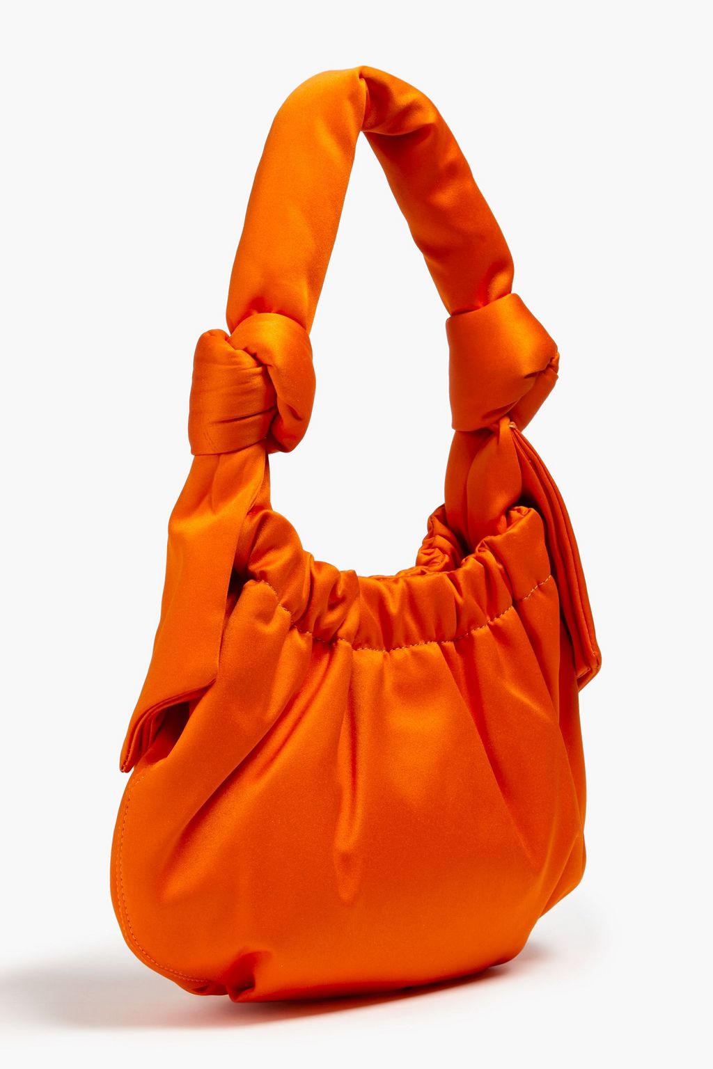 GANNI Knotted satin shoulder bag