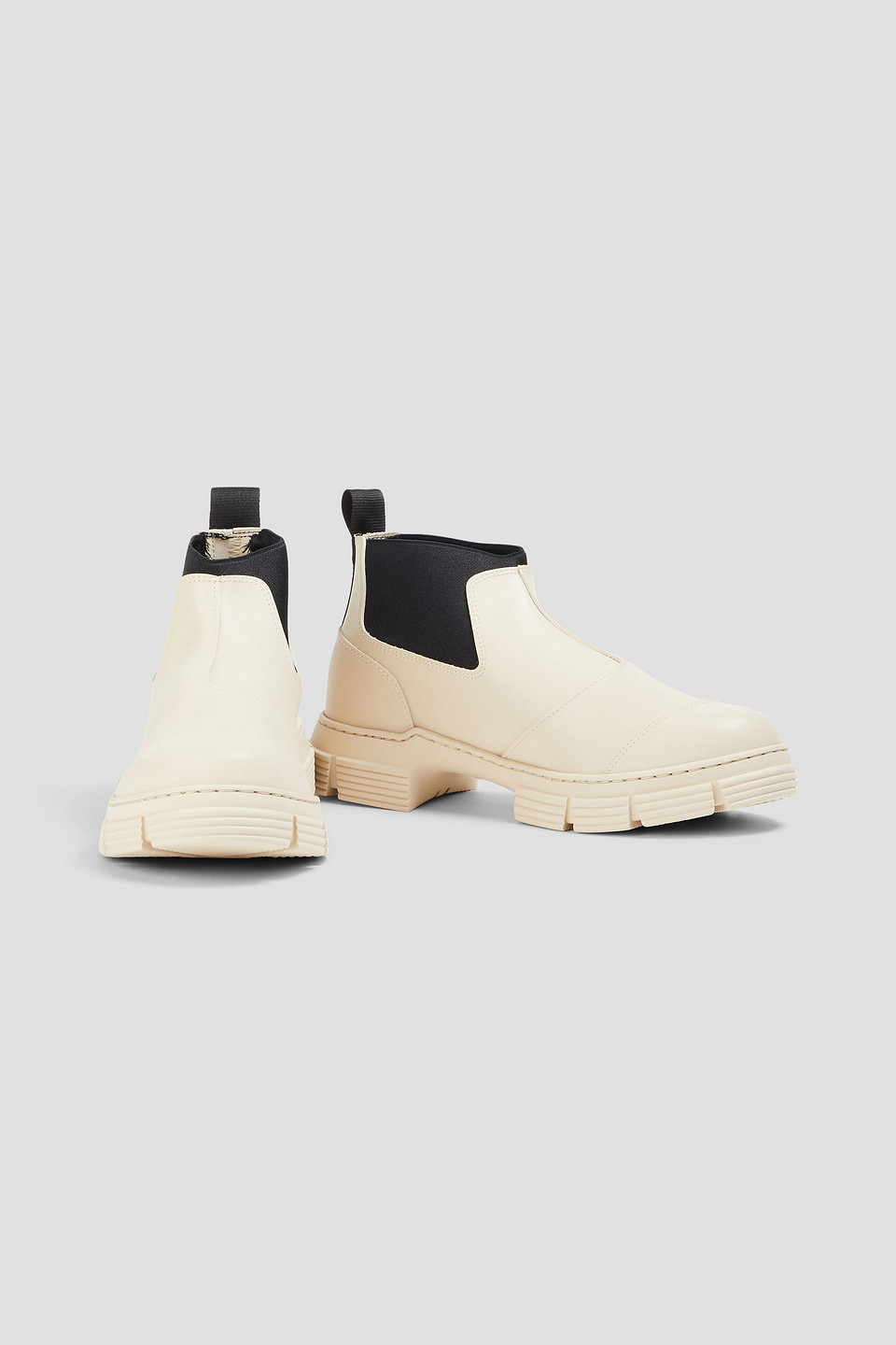 GANNI CROP CITY RUBBER ANKLE BOOTS