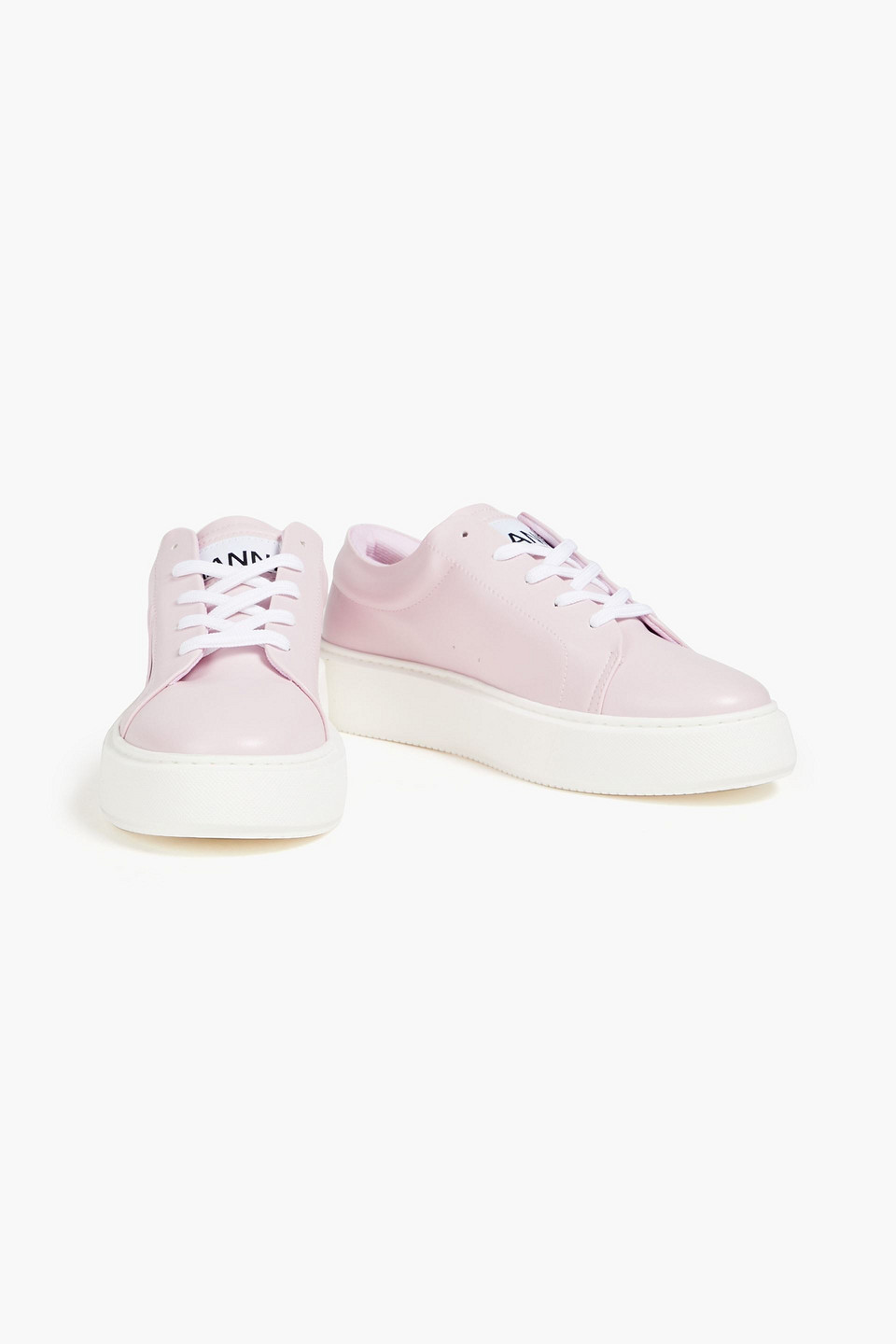 Ganni Pink Sporty Sneakers In Baby Pink