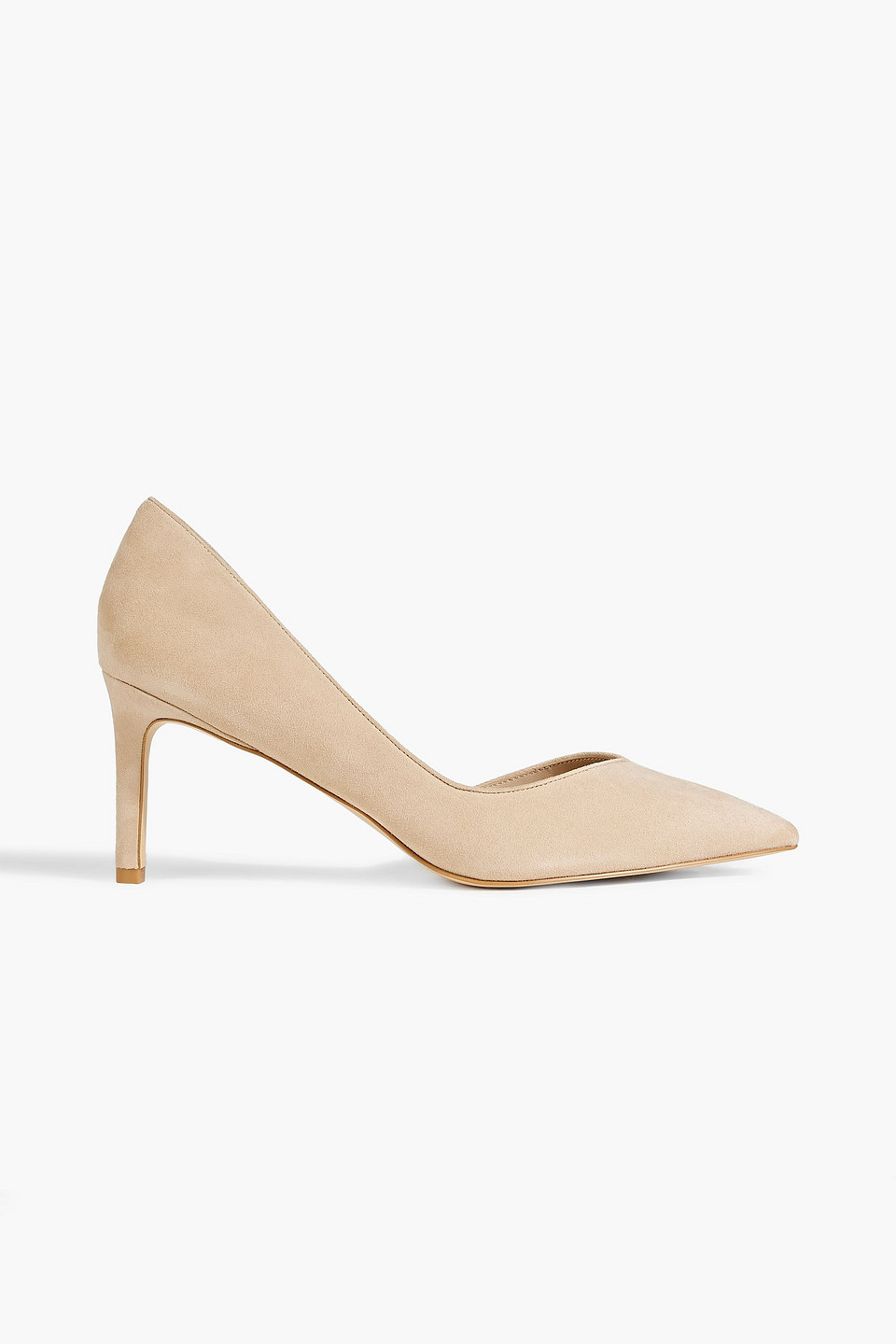 Shop Stuart Weitzman Avenue 95 Suede Pumps In Beige