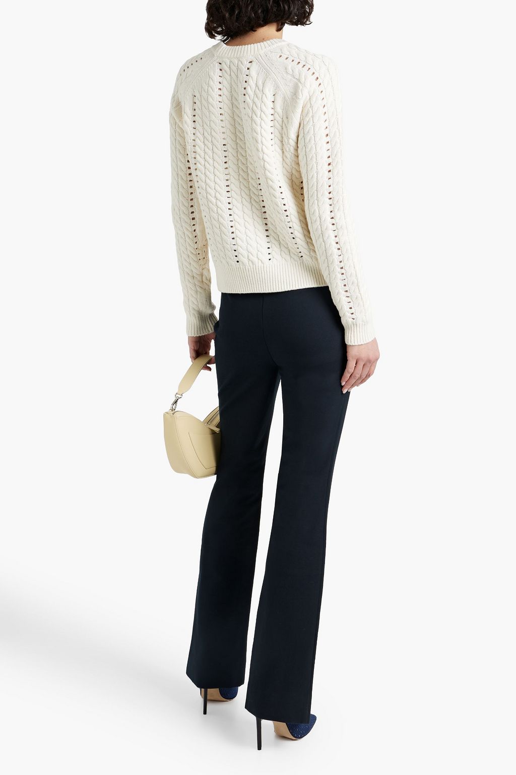 DEREK LAM 10 CROSBY Cotton-blend twill flared pants