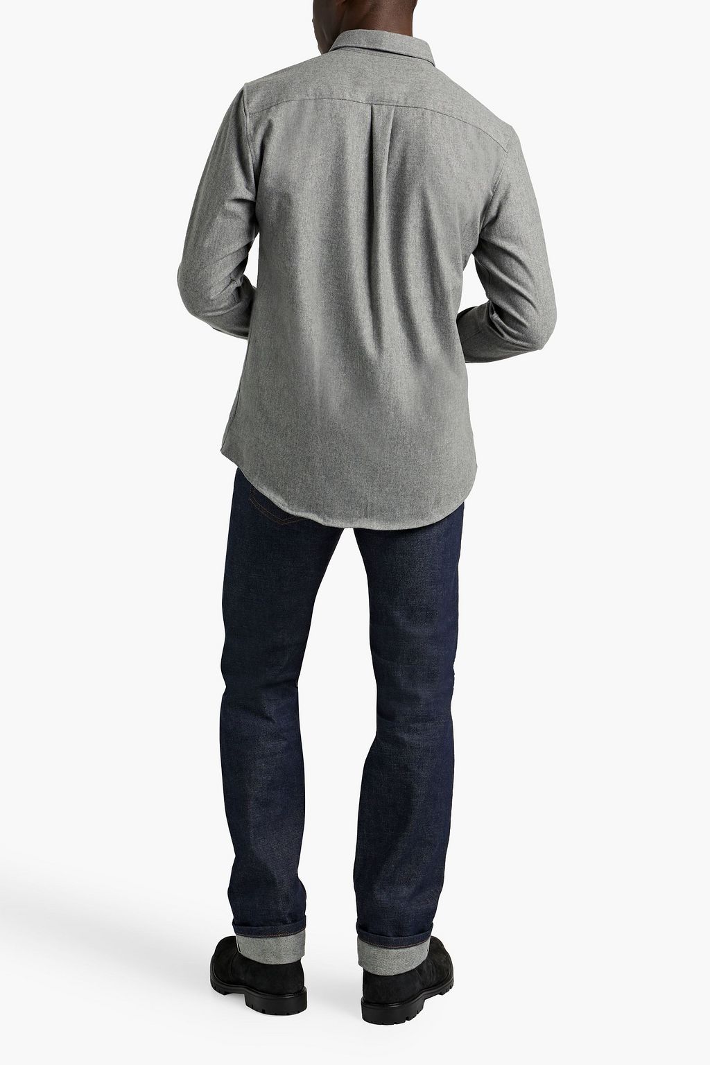 FRAME Mélange flannel shirt
