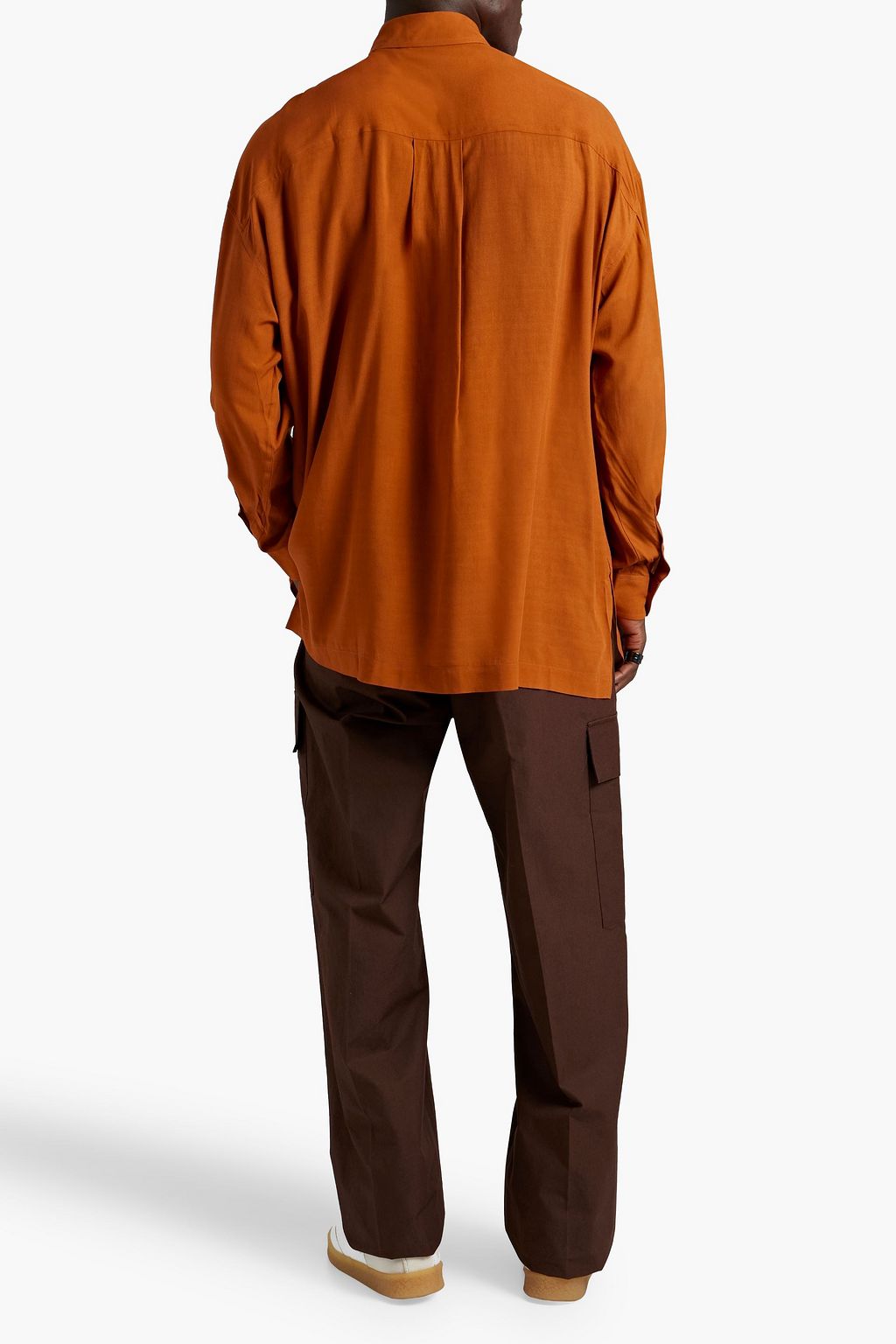 JACQUEMUS Printed crepe shirt