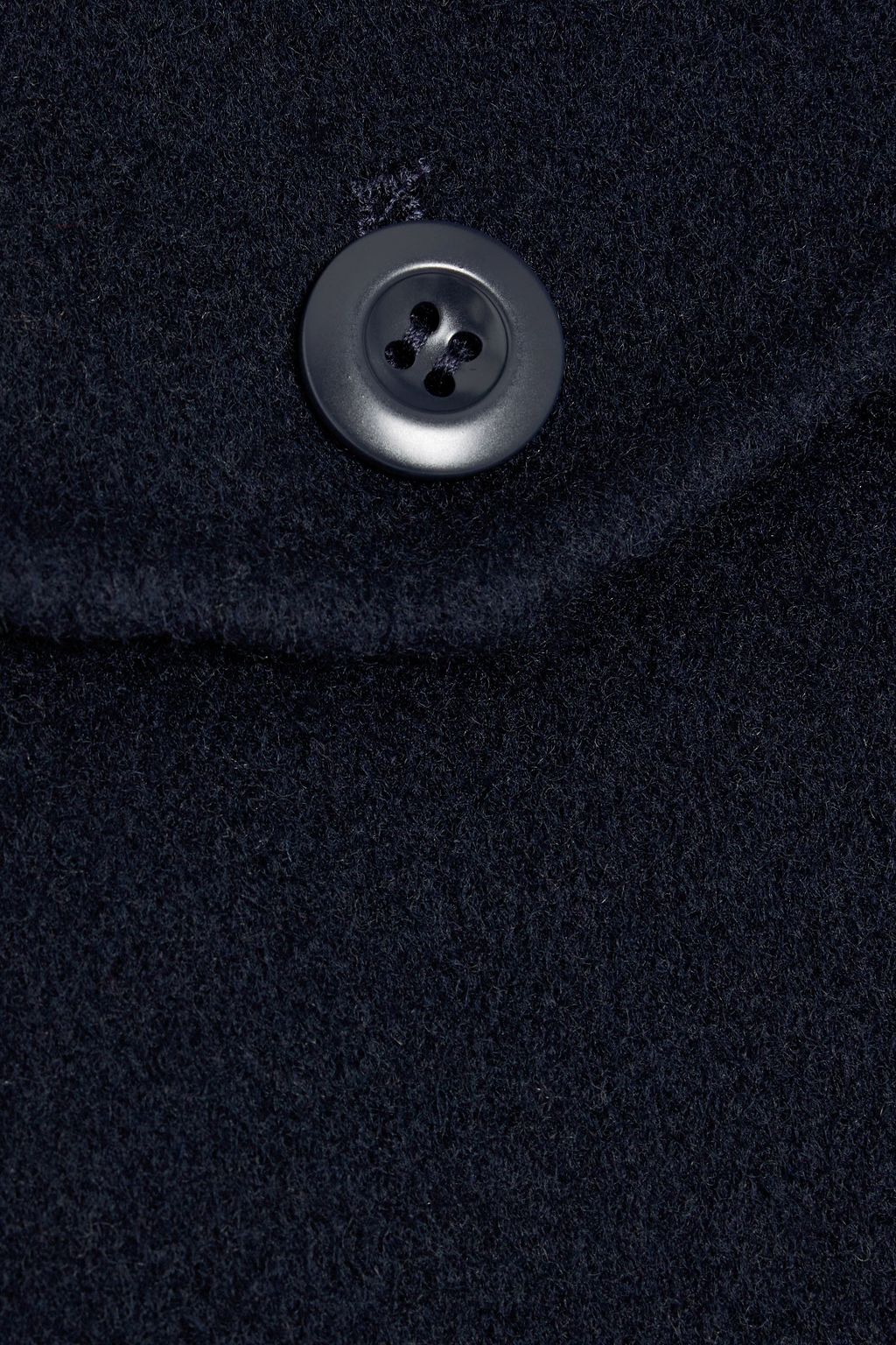 SANDRO Wool-blend felt overshirt