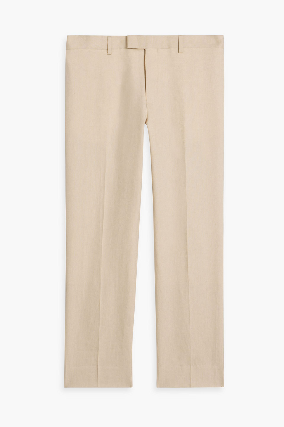 Sandro Linen Pants In Beige