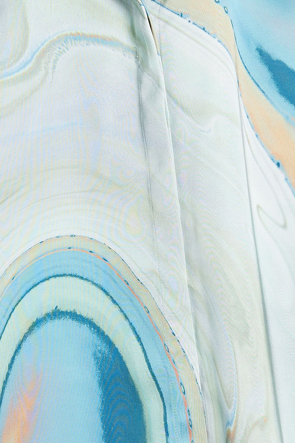 SIMKHAI Elika printed satin shirt