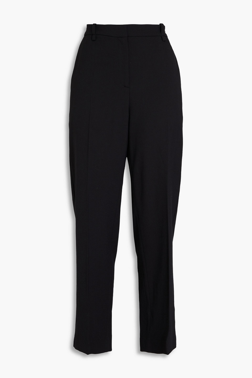 Maje Twill Straight-leg Pants In Black
