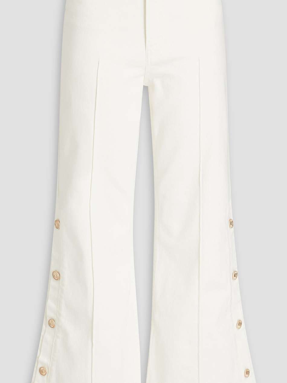 high-rise flared jeans