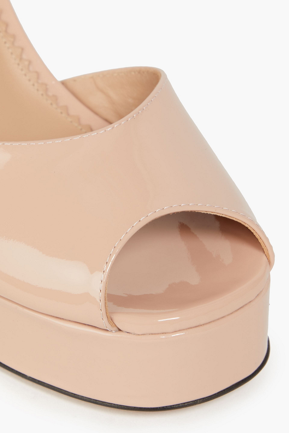 Maje Crystal-embellished Patent-leather Sandals In Rougefarben