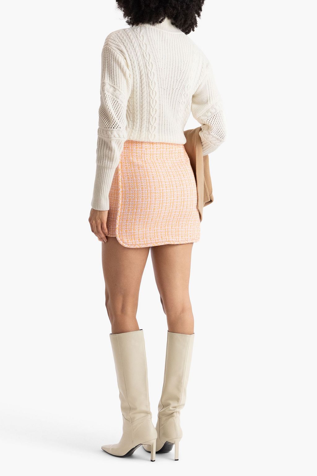 MAJE Tweed mini skirt