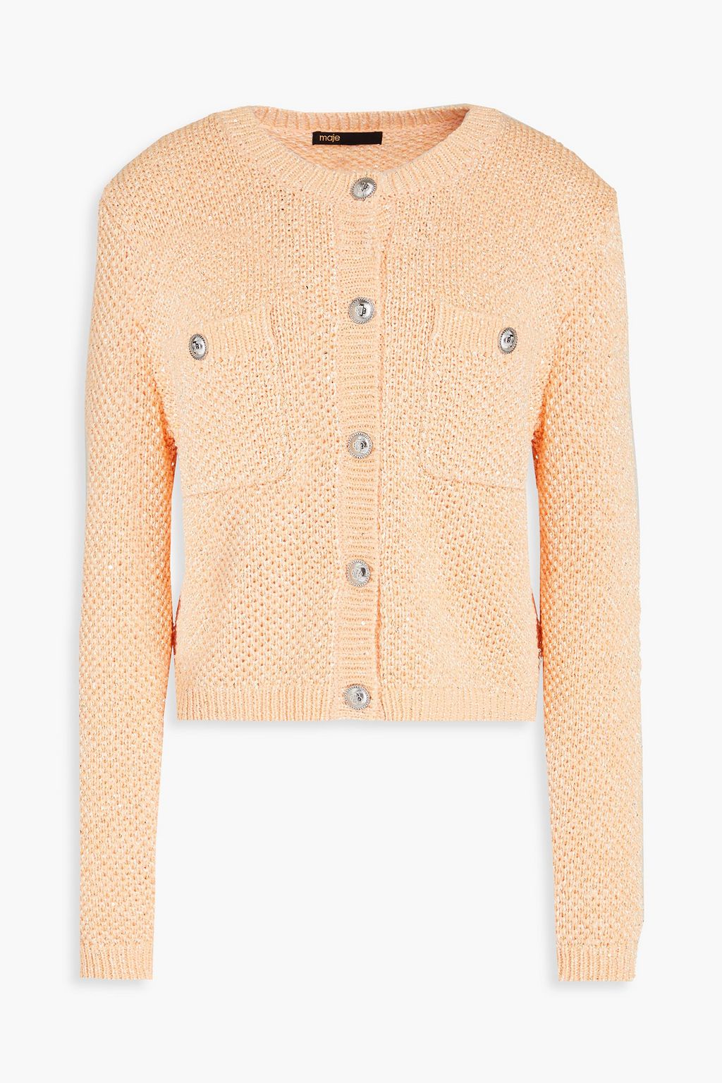 Maje cropped wool cardigan sales