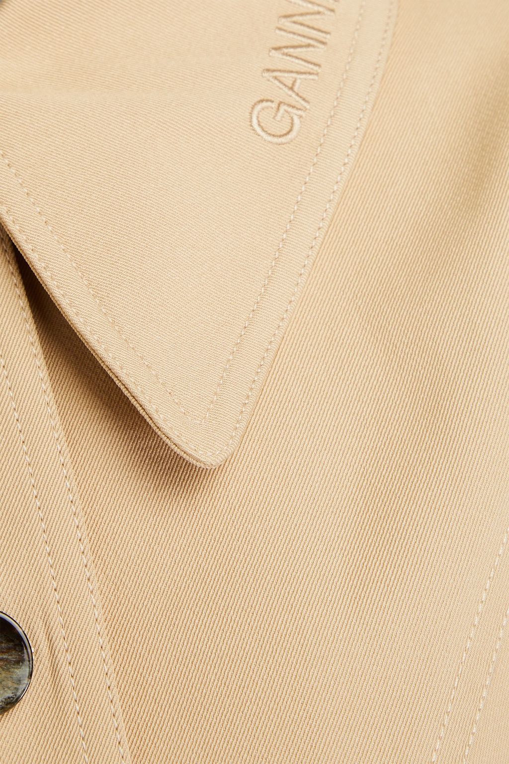 GANNI Embroidered twill jacket