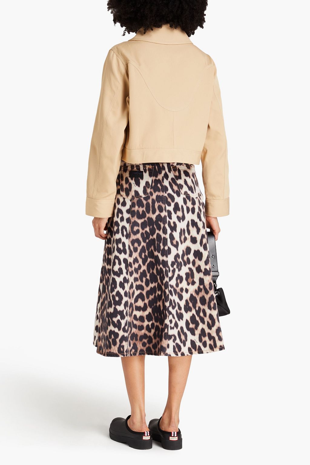 GANNI Embroidered twill jacket