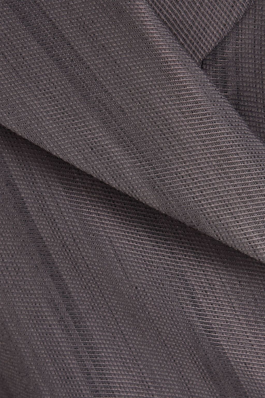 GANNI Double-breasted slub twill blazer