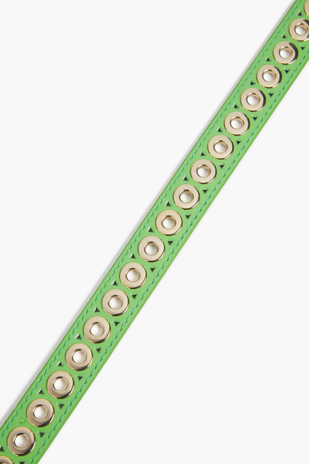 SANDRO Eyelet-embellished leather belt