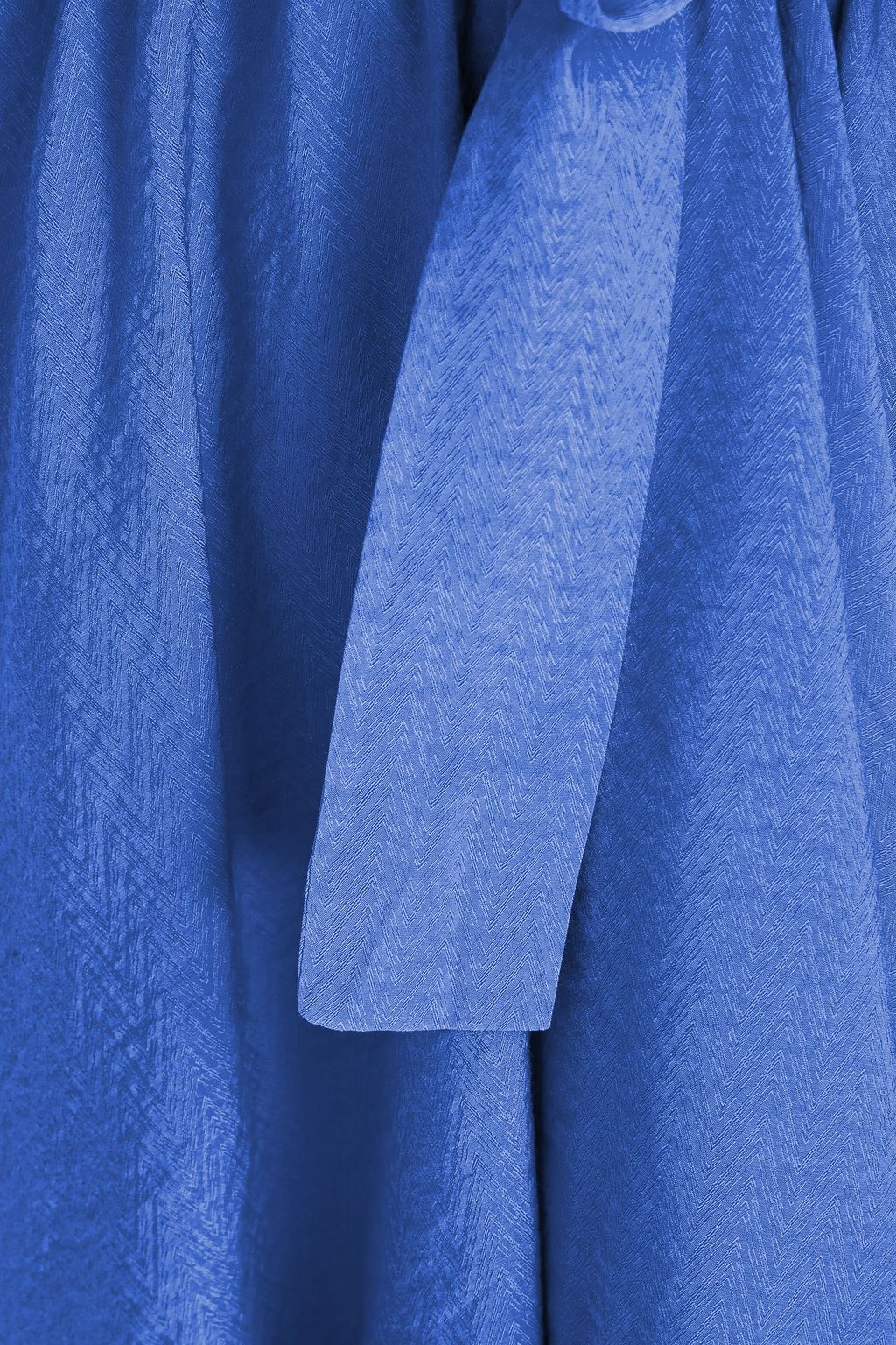MAJE Ruffled jacquard mini wrap dress