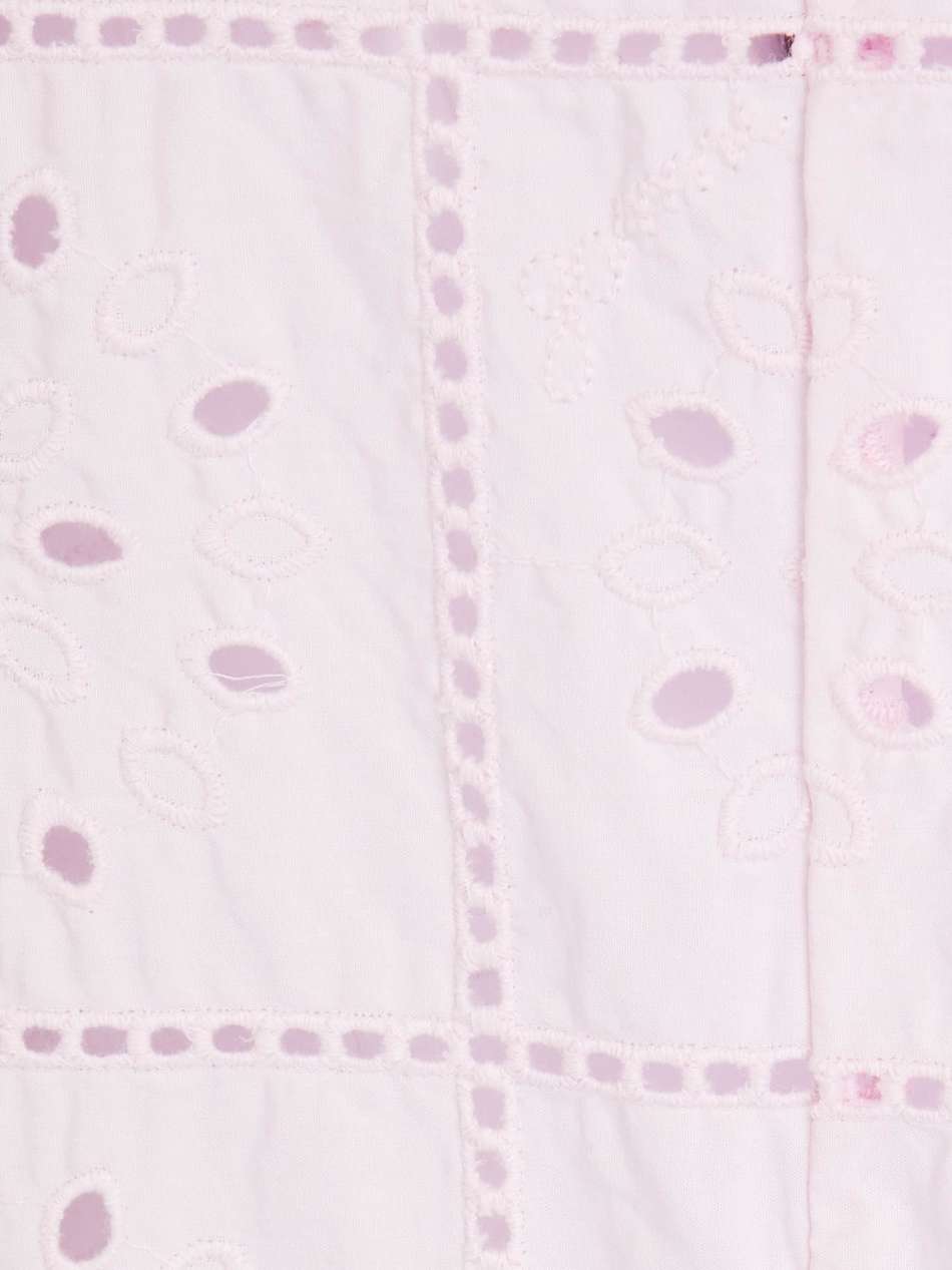broderie anglaise cotton midi dress