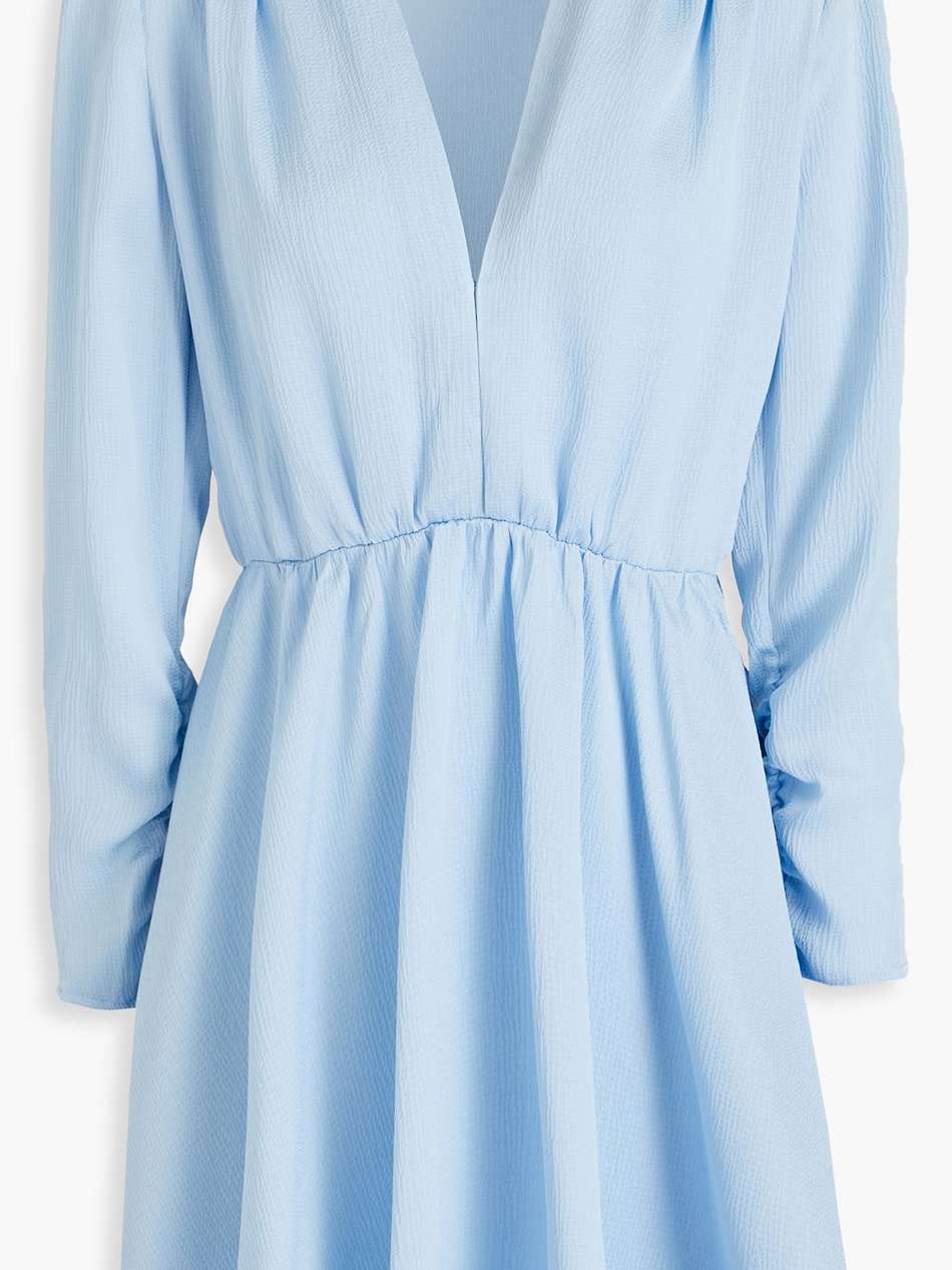 hammered-crepe mini dress