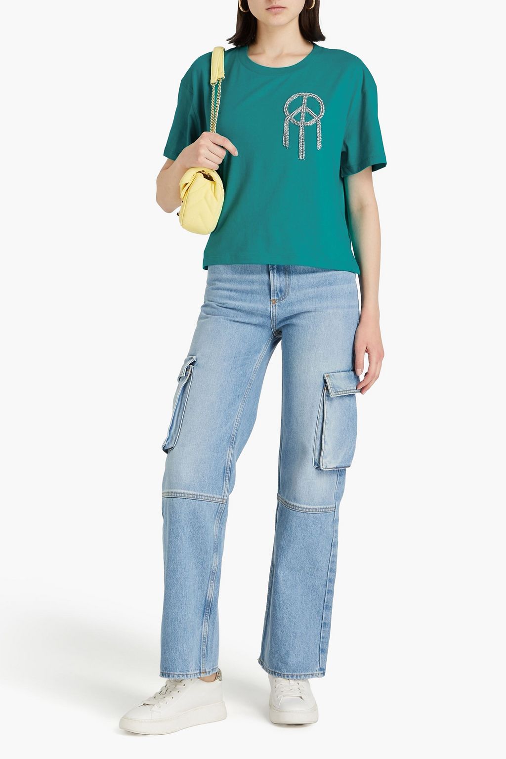 SANDRO コットンジャージー Tシャツ