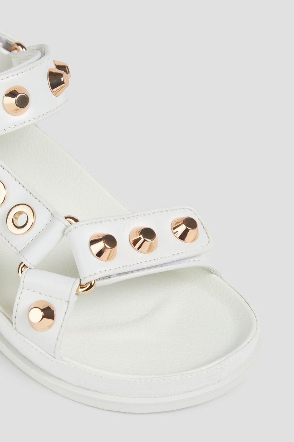 SANDRO Embellished leather sandals