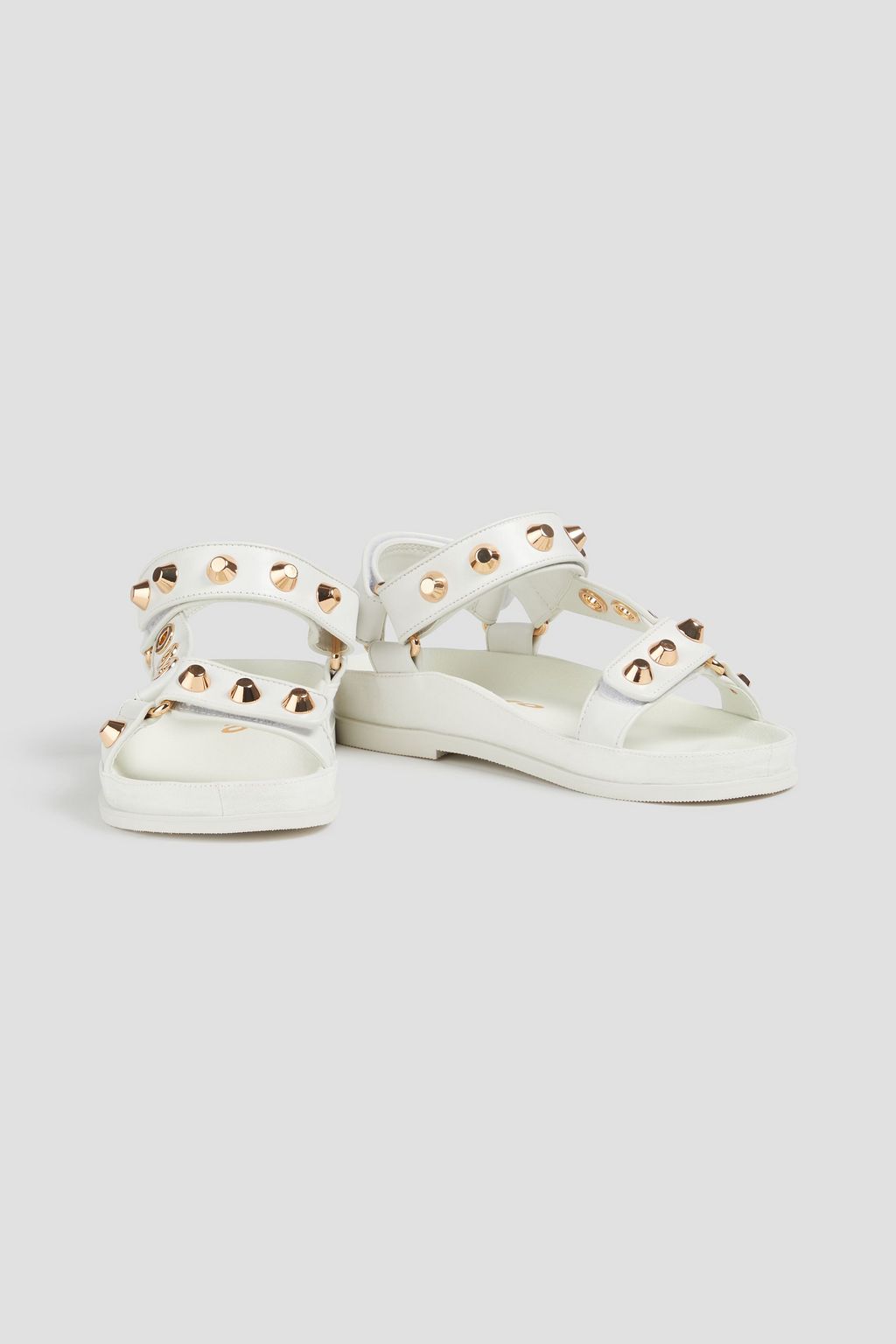 SANDRO Embellished leather sandals