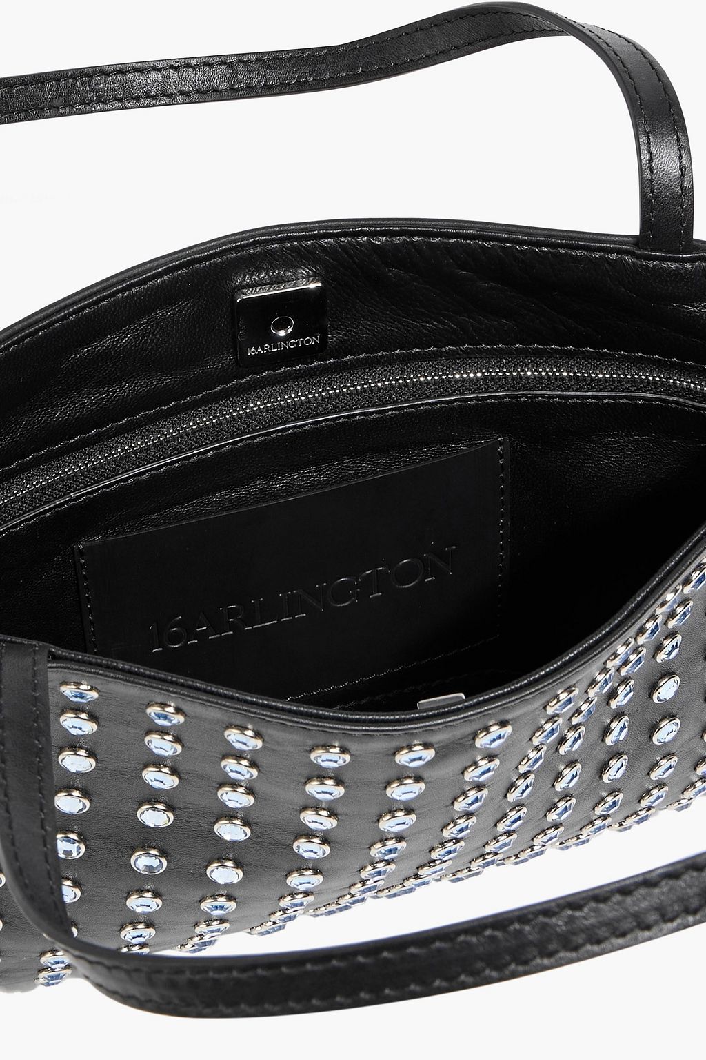 16ARLINGTON Suki crystal-embellished satin shoulder bag