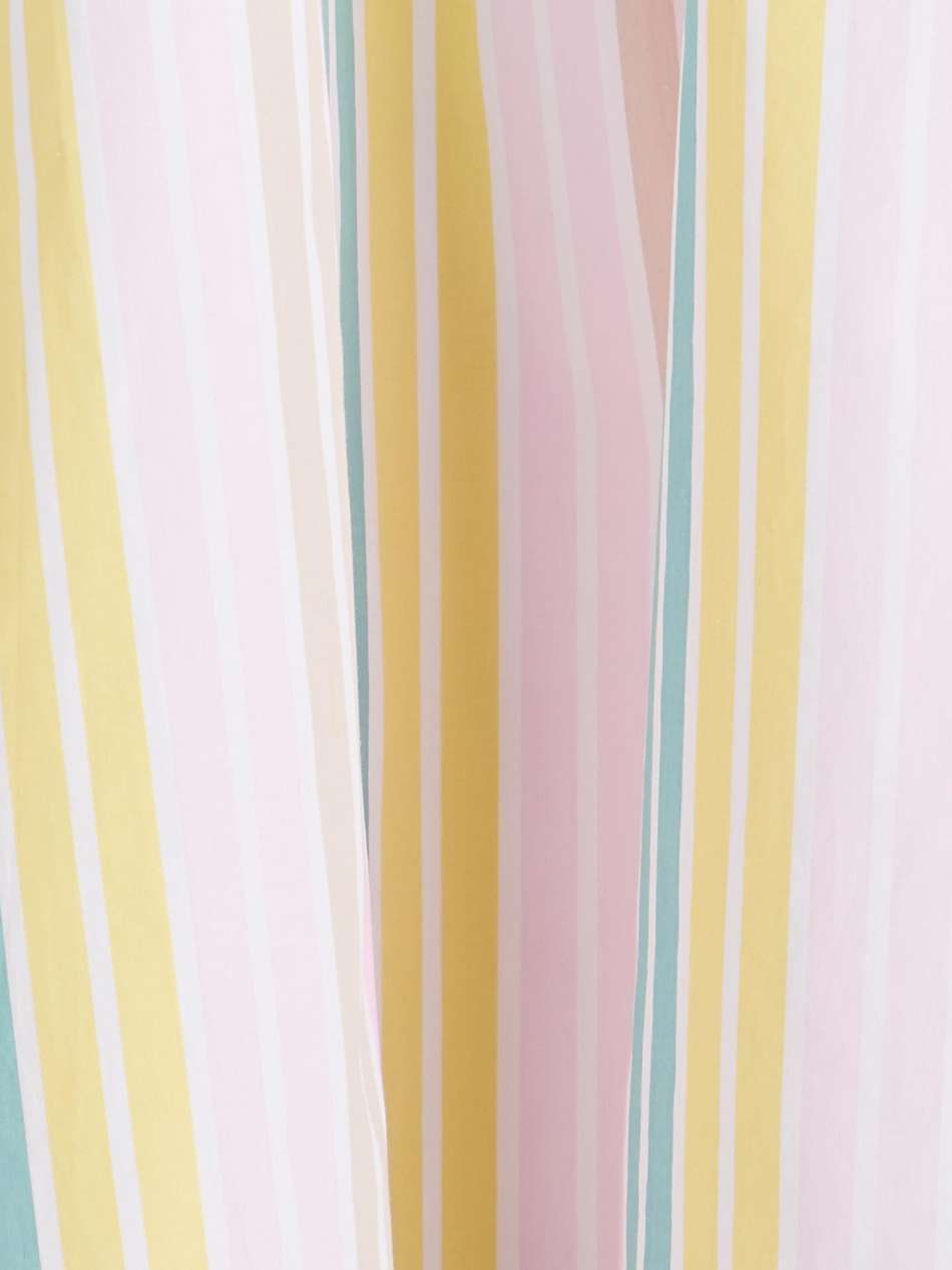 striped cotton-poplin mini dress