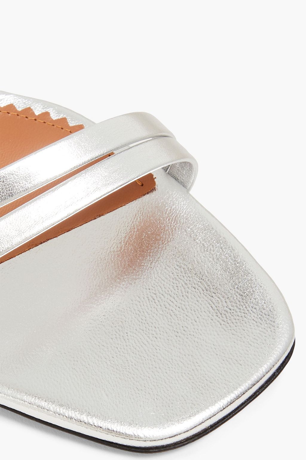 MAJE Metallic leather sandals
