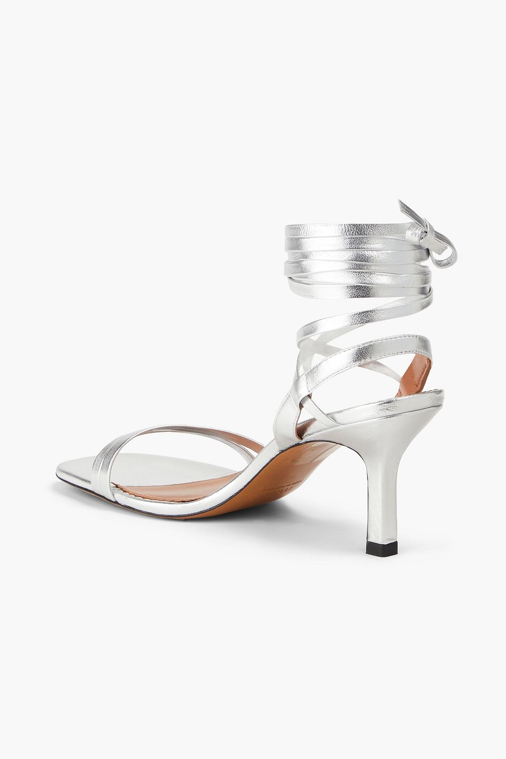 MAJE Metallic leather sandals