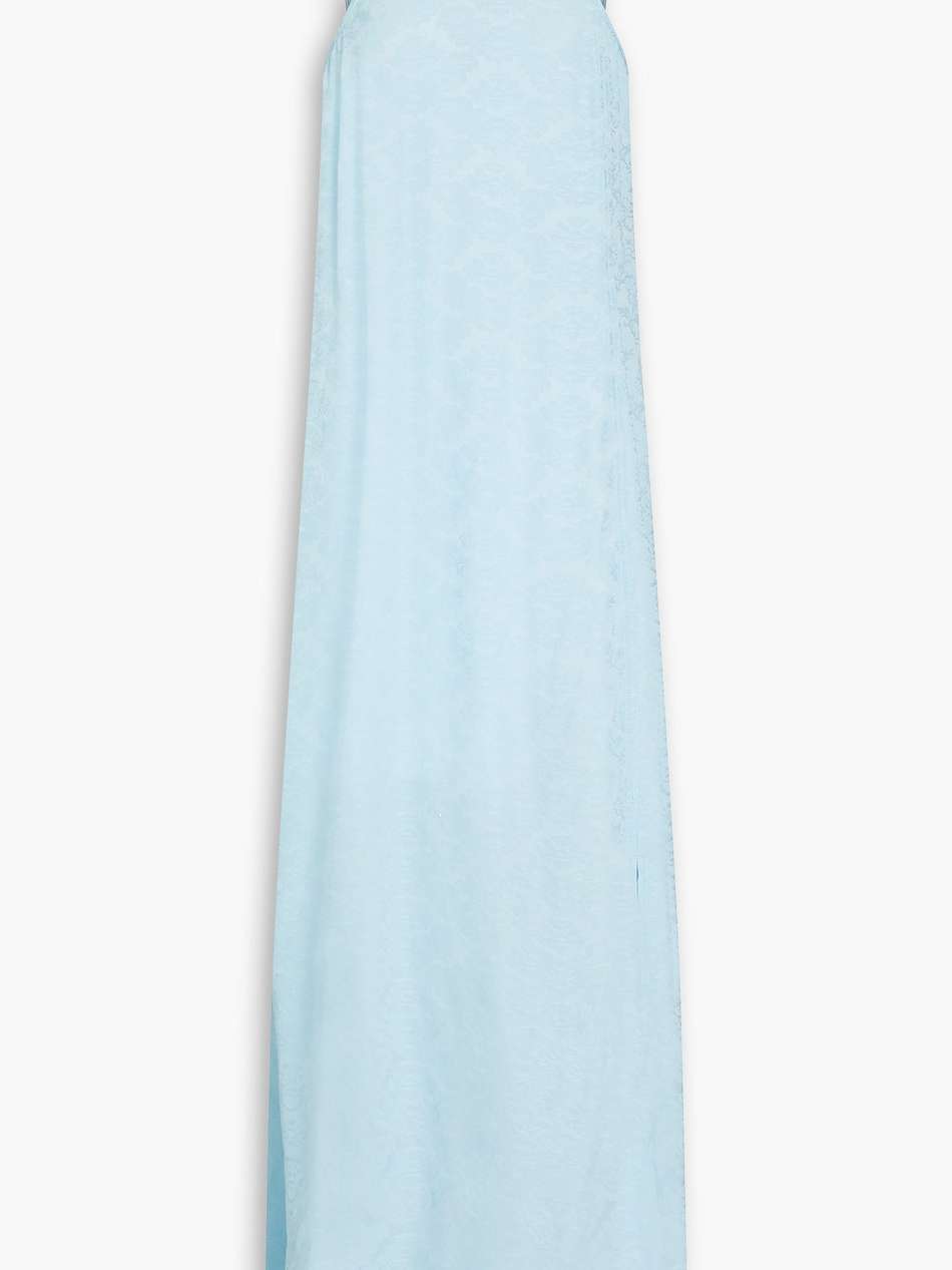 jacquard maxi slip dress