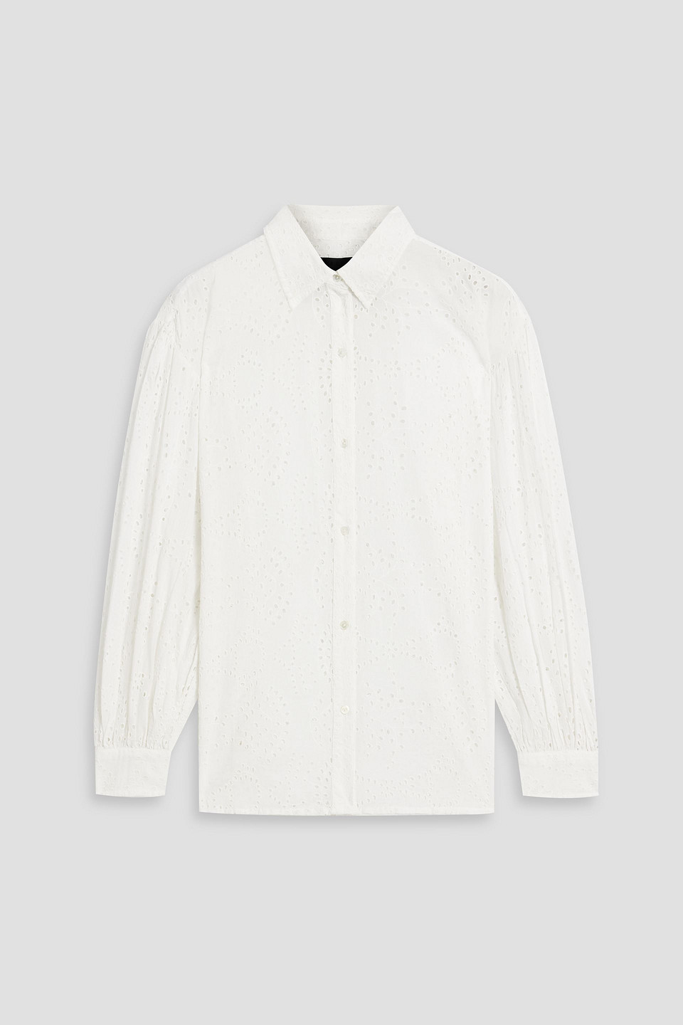 NILI LOTAN ANDREE BRODERIE ANGLAISE COTTON SHIRT